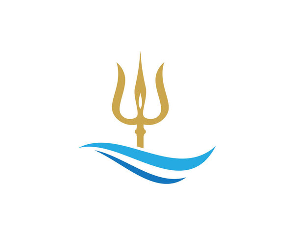 Magic trident logo and symbols