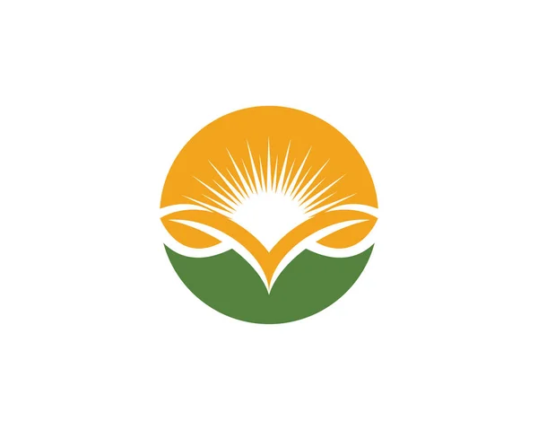 Wektor - liści zielony natura logo — Wektor stockowy