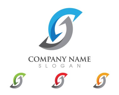 S Harfi Logo şablonu