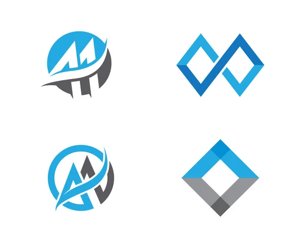 Ich bin Brief Logo Vorlage Symbol — Stockvektor
