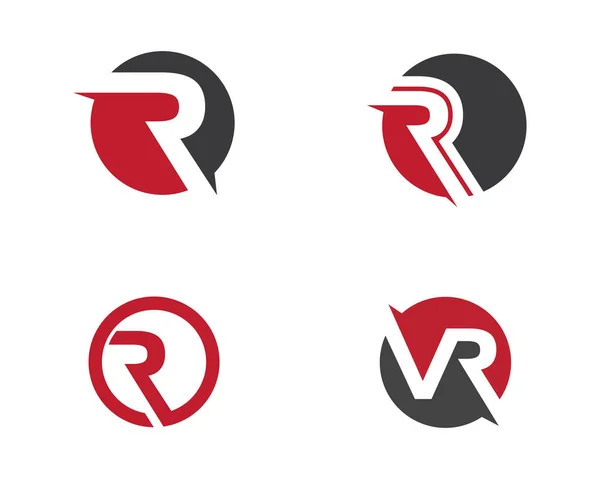 R 字母徽标 — 图库矢量图片