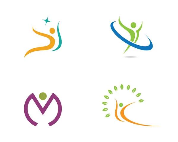 Modelo de logotipo de saúde — Vetor de Stock