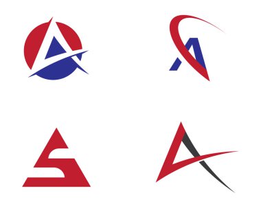 Bir Harf Logosu İş Şablonu Vektör simgesi