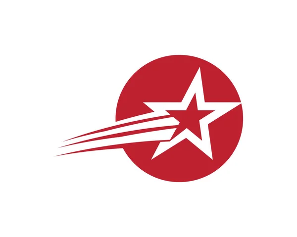 Σχεδιασμός εικονογράφησης εικονιδίου φορέα προτύπου λογότυπου αστεριού — Διανυσματικό Αρχείο