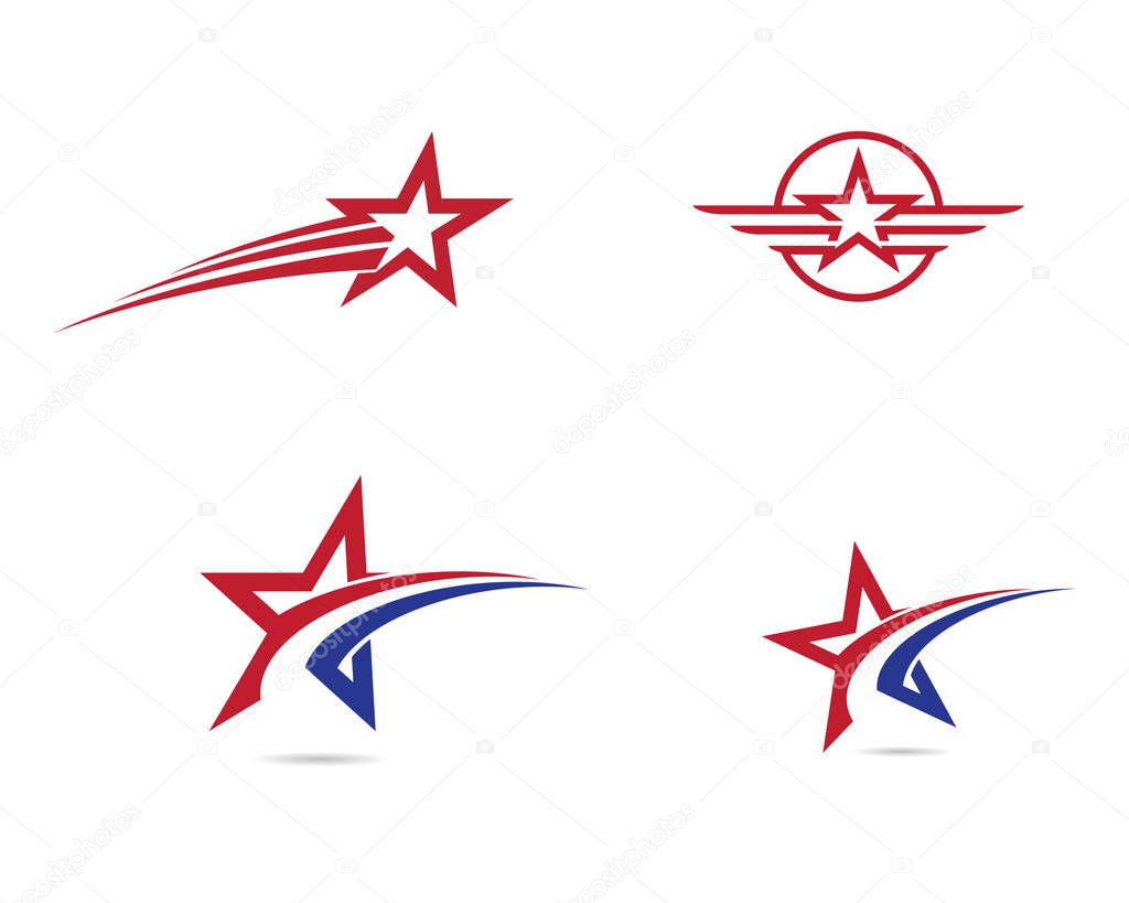 Star Logo Template vector icon illustration design