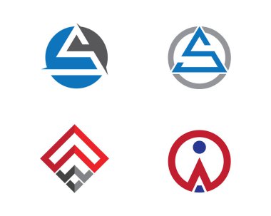 Bir Harf Logosu İş Şablonu Vektör simgesi