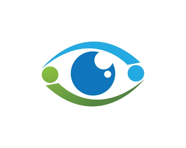 Identidade de marca Corporate Eye Care design de logotipo do vetor — Vetor de Stock