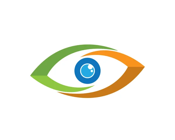 Identidad de marca Diseño del logotipo del vector de cuidado ocular corporativo — Vector de stock