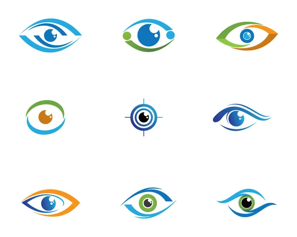 Identité de marque Corporate Eye Care conception de logo vectoriel — Image vectorielle