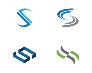 S Harfi Logo şablonu