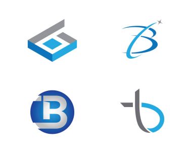 Kalkan logo şablonlu B Harfi