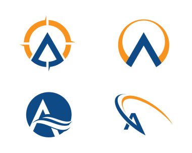 Bir Harf Logosu İş Şablonu Vektör simgesi