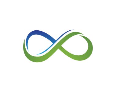 Sonsuzluk logosu ve sembol şablonu