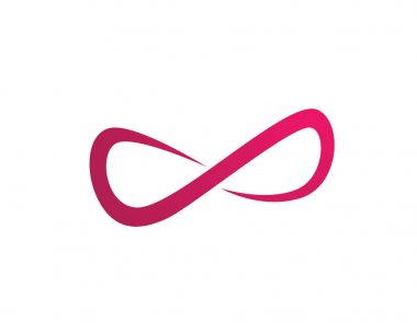 Sonsuzluk logosu ve sembol şablonu