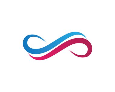 Sonsuzluk logosu ve sembol şablonu