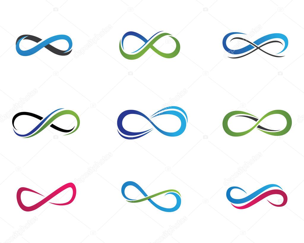 infinity logo and symbol template