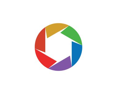 Yaprakları gökkuşağı renkli logo ve sembolleri