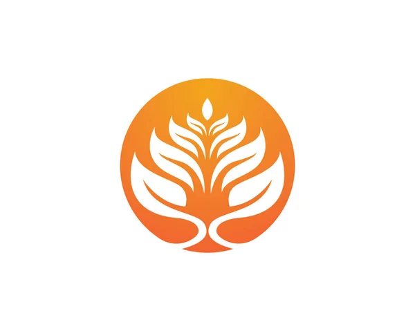 Vektor elhagyja zöld természet logó és szimbólum — Stock Vector
