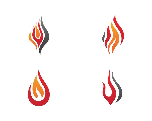 Fire flame Logo Template — Stock Vector