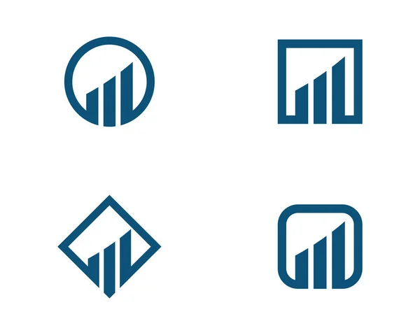 Logo zur Unternehmensfinanzierung — Stockvektor