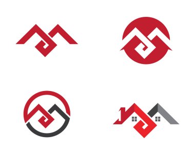 İş kurumsal simgesi için emlak ve inşaat Logo Tasarım