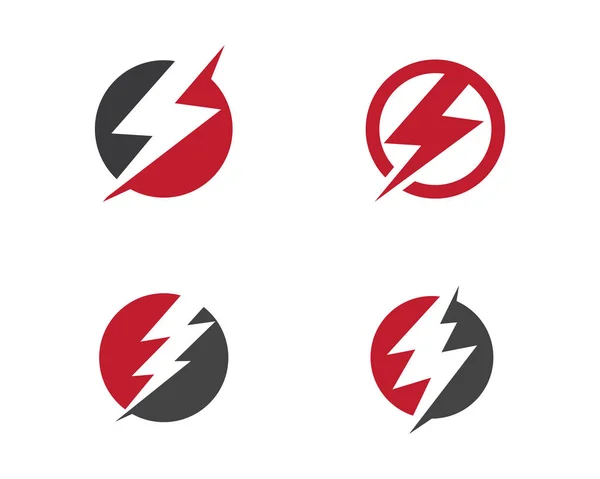 Desenho de ilustração de ícone de vetor de modelo de logotipo relâmpago — Vetor de Stock