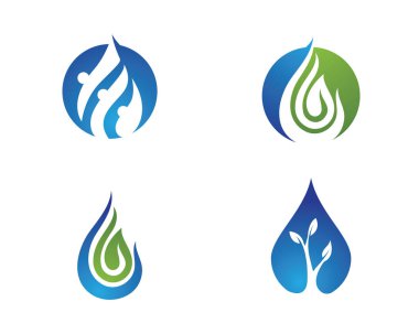 su damlası Logo Şablonu vektör çizimi tasarımı