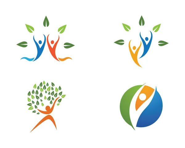 Modèle de logo de santé — Image vectorielle