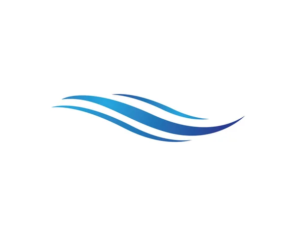Logo fali wodnej Szablon — Wektor stockowy