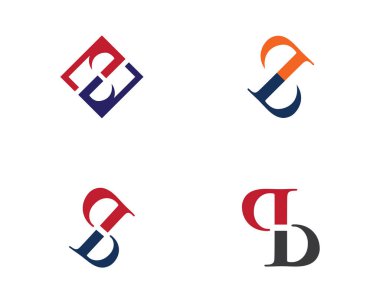 P Harfi Logo İş Şablonu Vektör simgesi