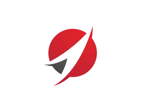 Design de ilustração de ícone de vetor de modelo de logotipo mais rápido — Vetor de Stock