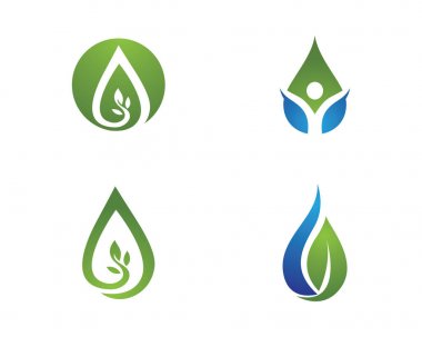 su damlası Logo Şablonu vektör çizimi tasarımı
