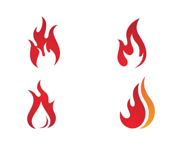 Шаблон логотипа пламени — стоковый вектор
