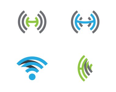 Kablosuz Logo şablonu