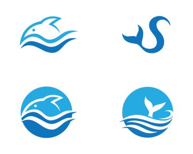 Balık logo şablonu