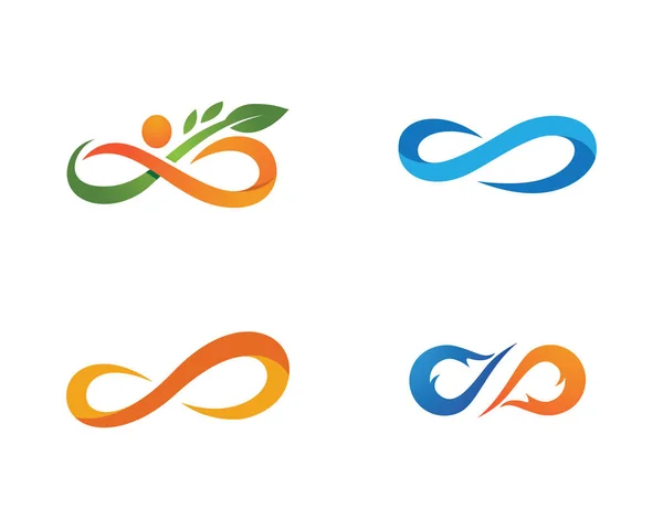 Modello logo Infinity — Vettoriale Stock