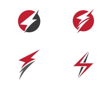 Şimşek Logosu Şablon vektör illüstrasyon tasarımı