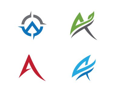 Bir Harf Logosu İş Şablonu Vektör simgesi