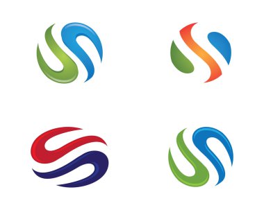 S Harfi Logo şablonu