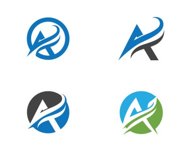 Bir Harf Logosu İş Şablonu Vektör simgesi