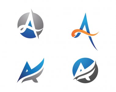 Bir Harf Logosu İş Şablonu Vektör simgesi