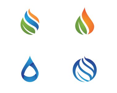 su damlası Logo Şablonu vektör çizimi tasarımı