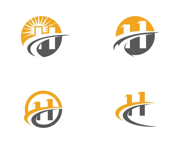 H Modèle de logo lettre Illustration vectorielle de conception — Image vectorielle