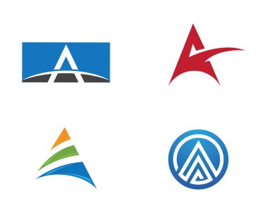 Bir Harf Logosu İş Şablonu Vektör simgesi