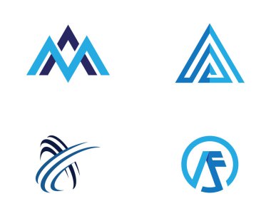 Bir Harf Logosu İş Şablonu Vektör simgesi