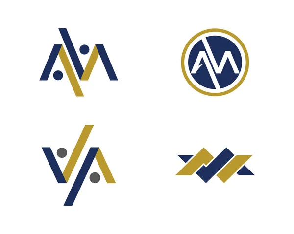V carta logotipo modelo de negócio vetor ícone — Vetor de Stock