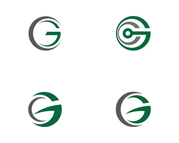 G Levél logó Üzleti sablon vektor ikon — Stock Vector