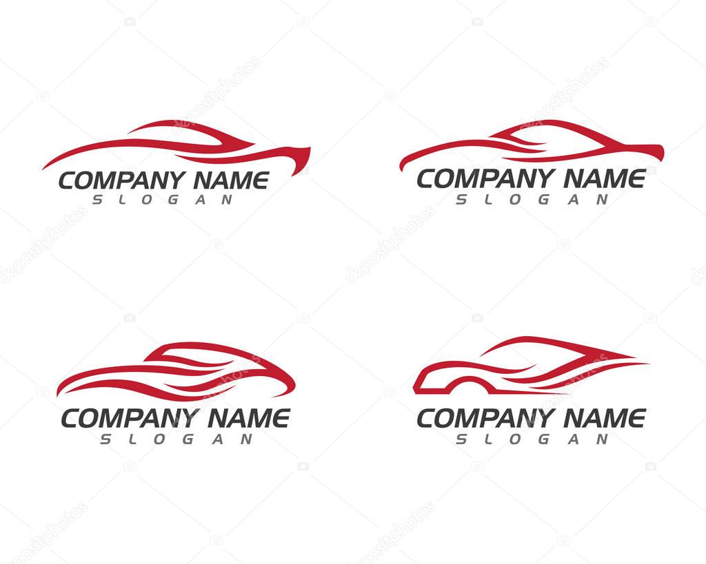 Speed Auto car Logo Template vector icon