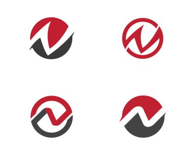 N mektup Logo şablonu vektör simgesi