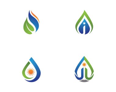 su damlası Logo Şablonu vektör çizimi tasarımı